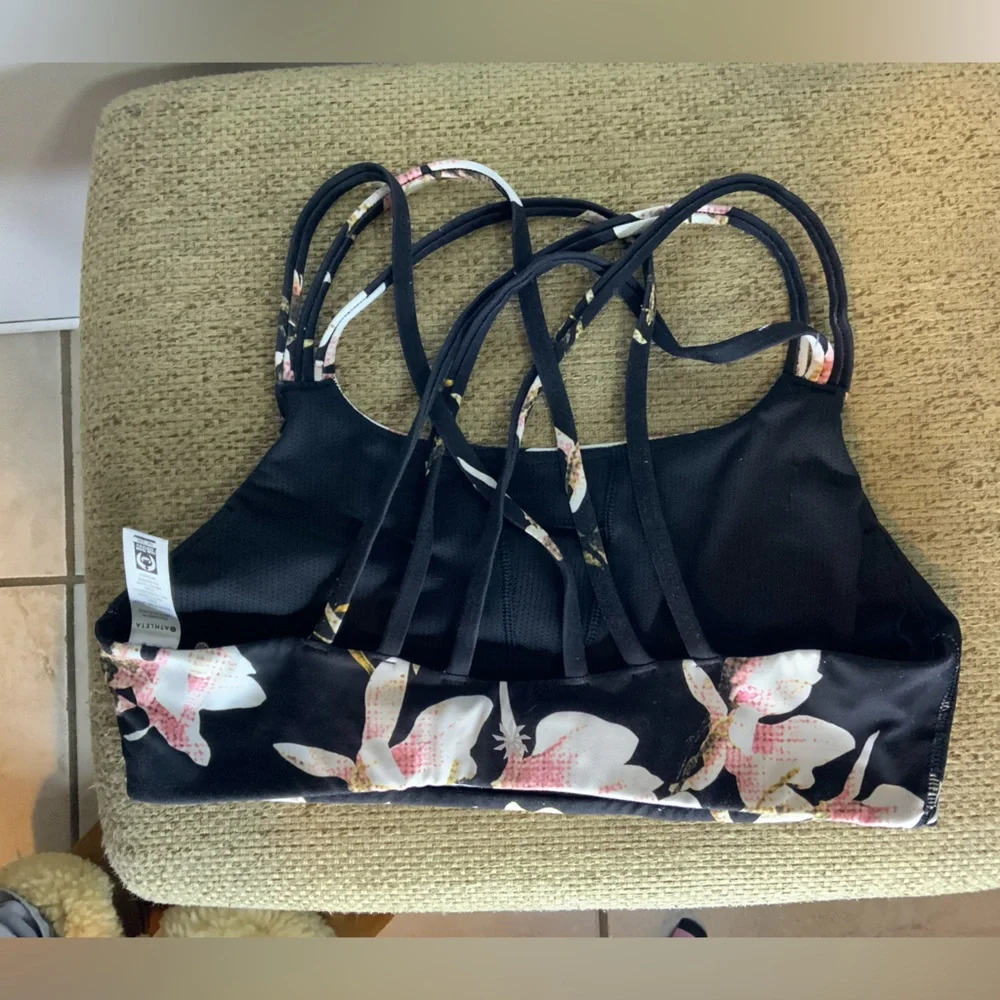 Athleta floral sports bra S - Picture 2 of 6